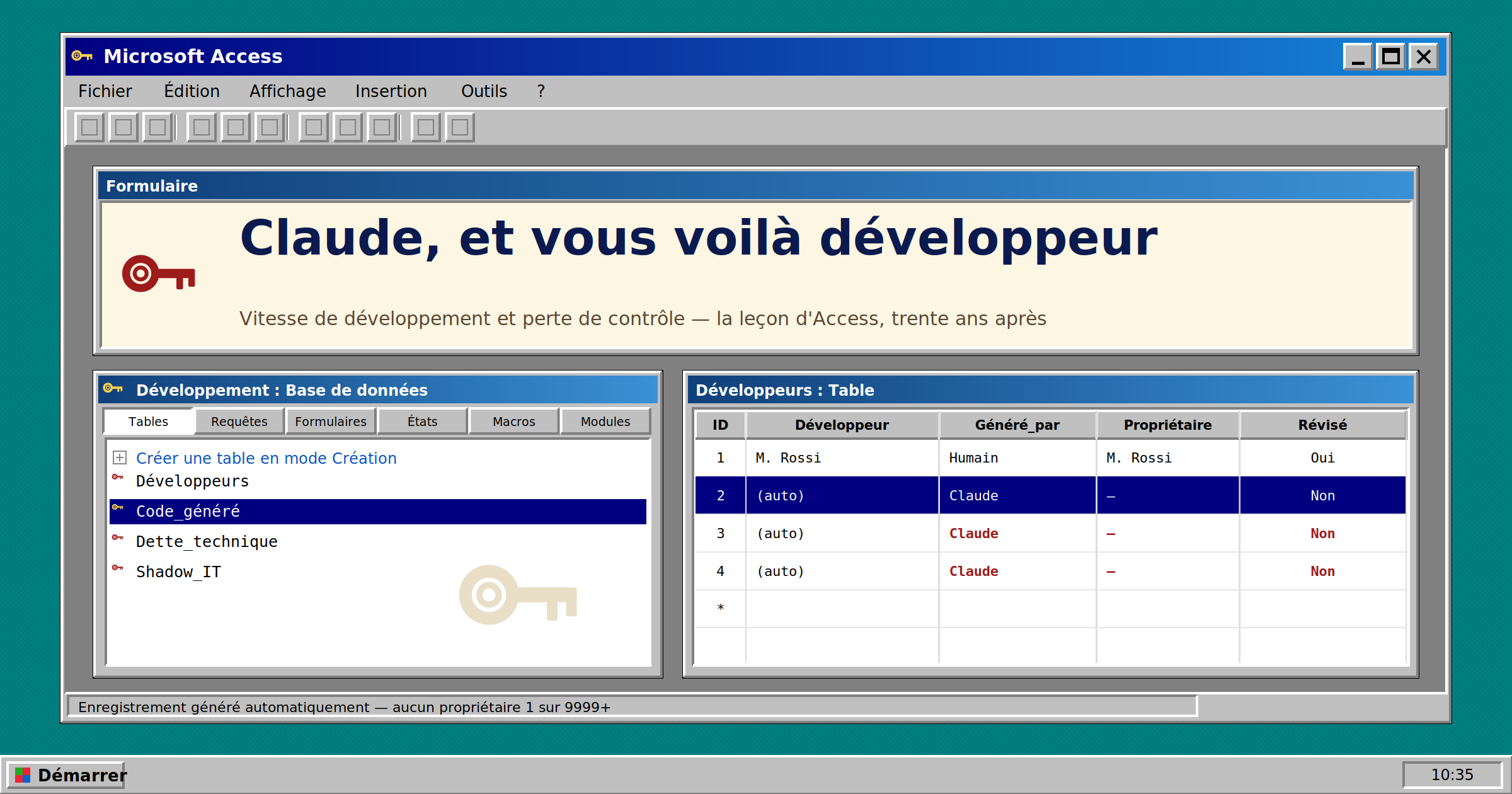 Claude, et vous voilà développeur